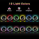 Kids Wake-Up Light with Dual Alarms, Sleep Training Sound, Sun & Moon Display, Wake-Up Reminder Clock Suitable for Boys and Gir