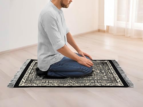 OLEEK Muslim Prayer Rug - Islamic Prayer mat - Prayer matt Islam - eid Gifts - eid Decorations for Home 2026 - Praying mat - Muslim Gifts - Islam Men - Islamic Prayer Rugs - سجادة صلاة