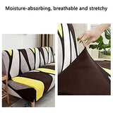 YOPOIY Elegant Printing Futon Cover Rich Textured Futon Slipcover Premium Polyester Armless Sofa Cover with Anti-Slip Foams for Pets, Kids -22-190-230cm