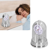 Desk Clock, European Style Quiet Table Clock Internal Rotation Home Decoration for Living Room Bedroom