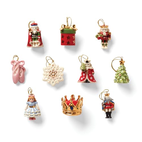 Lenox 893635 The Nutcracker 10-Piece Ornament Set, Multicolor, Christmas