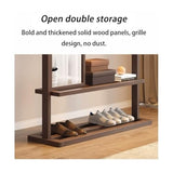 Full-Length Mirror Home Dressing Mirror Hanger Chinese Style Coat Rack with Mirror Full Body Mirror Home Bedroom Fitting Mirror Hanger Full Length Floor Mirror (88cm)