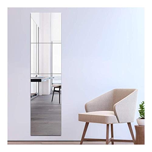 Full-Length Mirror Wall Hanging Mirror Dual-use Fitting Mirror DIY Stitching Paste European-Style Long Mirror Floor Mirror 4 Pack Set 11.8inX11.8in AN1021 910