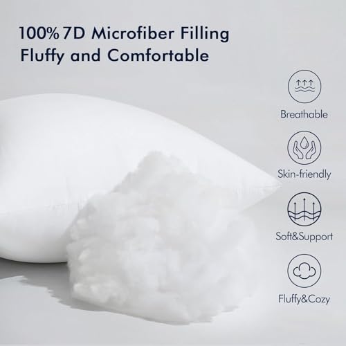 MIULEE 14x40 Inch Throw Pillow Insert for Couch Sofa Bed