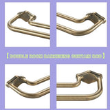Anqiue Bronze Double Curtain Rods For Windows 28-48 Inch,Heavy Duty Double Curtain Rod with Aluminum Finial and Bracket,Adjustable Curved Double Window Rods For Blackout Or Room Darkening Panel