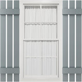12"W x 32"H Mid-America Vinyl, TailorMade Three Board Spaced (2 Batten), Board-n-Batten Shutters, w/Installation Shutter-Lok's (Per Pair), 419 - Storm Cloud