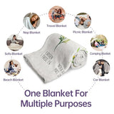 Afterprints Christian Gifts for Women, Christian Blanket with Flowers, Birthday Gifts for Women, Inspirational, Religious Gifts for Sister, Friend, Daughter, Mom, Soft Throw Blankets 60" x 80"