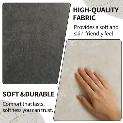 Poang Ottoman Cushion Cover,Armchair Replacement Covers Fits Poang Footstool,Covers Only,Cushion Not Included (Grey)