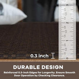 KOZYFLY 3x12 Washable Non Slip Long Runner Rug, Dark Coffee/Brown