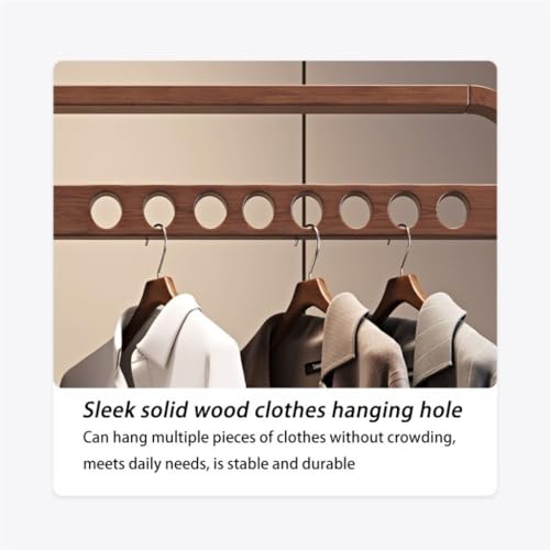 Full-Length Mirror Floor-Standing Coat Rack with Dressing Mirror Home Living Room Bedroom Dressing Mirror Entrance Long Door Mirror Full Length Floor Mirror (120cm)