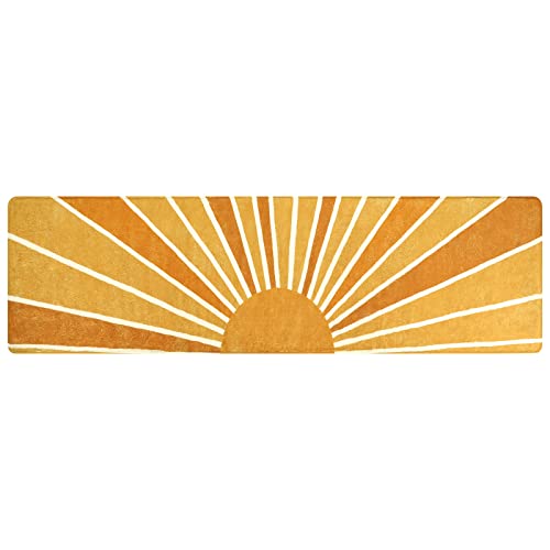 Lahome Boho Sun Runner Rug 2x8, Non-Slip and Washable
