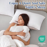 JOLLYVOGUE Pillows Standard Size Set of 2, Cooling and Firm Pillows with Oeko-Tex Certified Down Alternative Filling for Side, Back, and Stomach Sleepers, Hotel Collection