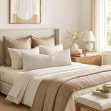 MIULEE Textured Boucle Throw Pillow Cover Beige Accent Solid Lumbar Pillow Case Decorative Soft Pack of 1 Couch Cushion Chair Sofa Bedroom Livingroom Home Decor,36x14 Inch