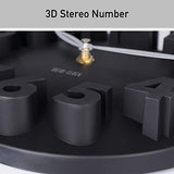 MEIDI CLOCK Modern Design Mickey Mouse Big Digit 3D Wall Clock Home Decor Decoration - Black