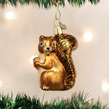 Old World Christmas Squirrel Wildlife Animals Glass Blown Ornaments for Christmas Tree