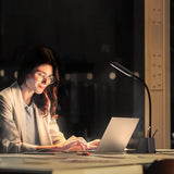 LED Desk Lamp with USB Charging Port, Study Table Light for Home Office Bedrooms, Black, Flexible Gooseneck, Small, 650LM, Pen Holder, Timer Settings, School Essentials for College Dorm Room