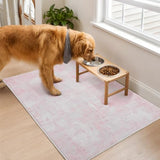 2x3 Area Rug Washable Abstract: Non Slip Throw Rugs for Entryway