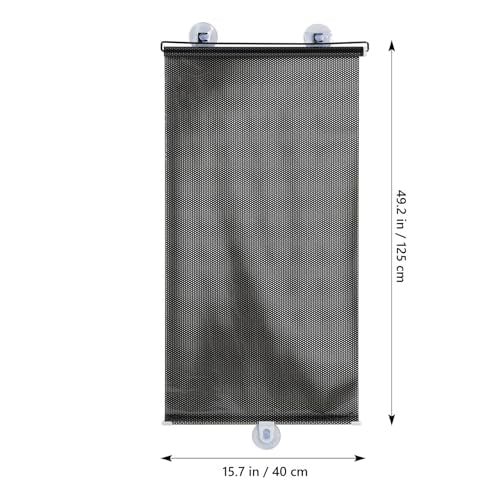 Suction Blinds for Window and Door, Blackout Sunshade Film with Suction Cups, Temporary Roller Blinds for Balcony and Skylight Shade