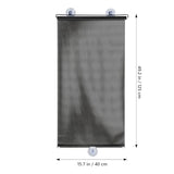 Suction Blinds for Window and Door, Blackout Sunshade Film with Suction Cups, Temporary Roller Blinds for Balcony and Skylight Shade
