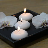 50 Floating Candles, Smoke-Free and odorless, Burning continuously for 5-6 Hours, White, 2-inch Floating Candles, Suitable for Valentine's Day, Weddings, Holidays, Home Decoration……