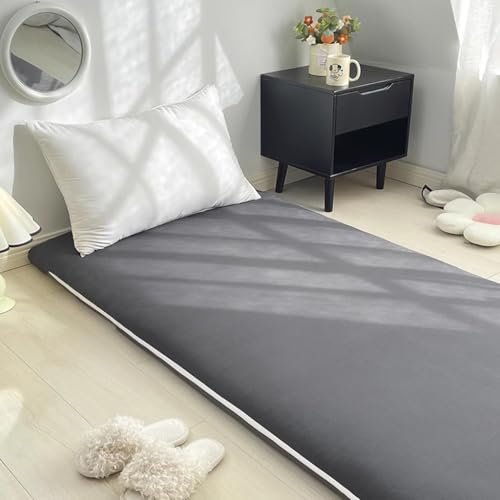 Dark Blue,60 * 200CM,Zippered Futon Cover for Japanese Futon Floor Mattress Cover Protector Tatami Floor Sleeping Mat Futon Slipcovers Soft and Breathable Dustproof Cover
