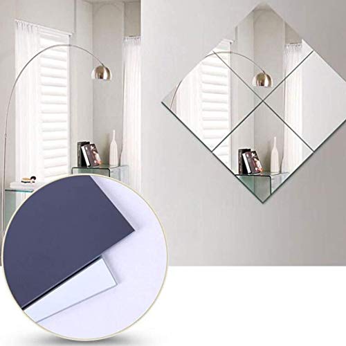 Floor Mirror Bedroom Foyer Floor Mirror eless Full-Length Mirror DIY Stitching for Bathroom 4 Pieces AN1017 914 (Size : 40cm*40cm)