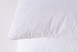 Set of 2, 95% Feather 5% Down Square Decorative Throw Pillow Insert, Cotton Cover, 16x16 Inch