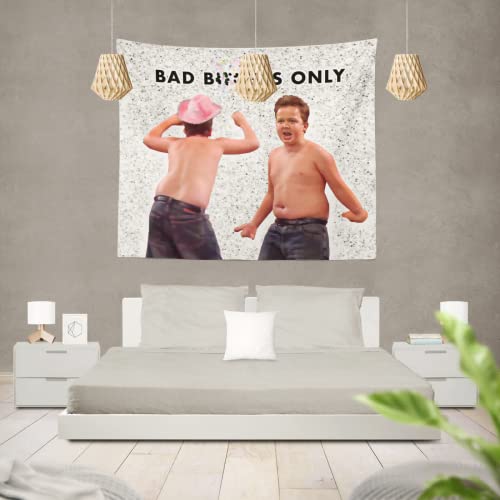 Gibby Bad Bitches Only Tapestry with Easy Hanging Kit, Funny Flag for College Dorm, Available In Sizes From 40" To 90", Skin-friendly Soft High-definition Meme Tapestry(Size:40"×30")