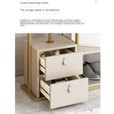 Full-Length Mirror Multifunctional Floor-Standing Coat Rack Fitting Mirror Combination Living Room Bedroom Dressing Mirror with Lockers Full Length Floor Mirror (Gold 115cm)