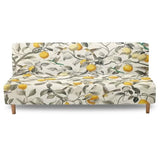 Lemon Bird Futon Covers Slipcover Full Size Stretchable Futon Sofa Cover Soft Washable Couch Slipcover with Elastic Bottom for Indoor