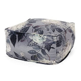 Christopher Knight Home Reigle Large Flower Print Pouf - Flower Print on Gray