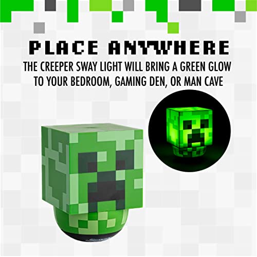 Paladone Minecraft Creeper Sway Lamp - Battery Operated Minecraft Light | Official Merchandise