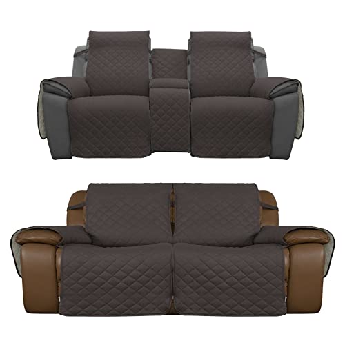 Easy-Going Product Bundles Reversible Loveseat Recliner Cover with Console，Loveseat Recliner Sofa Cover