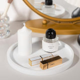 Silicone Bathroom Tray Coffee Table Decor Perfume Organizer, 9" White