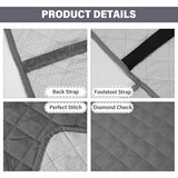 Loveseat Recliner Cover with Console, Waterproof Non-Slip Recliner Cover with Elastic Straps, Sofa for Double Reclining Sofa Furniture Protector for Kids, Pets