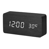 Luminous Alarm Clock Student Children's Bedroom Wooden Bedside Silent Simple Fashion Lazy(E)
