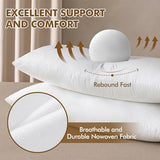 MIULEE 14x36 Inch Pillow Insert, Throw Pillow for Bed Sofa Couch Rectangle Decorative Lumbar Virgin Microfiber Stuffer