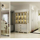 Full-Length Mirror DIY Stitching eless 4 Pieces Floor Mirror for Bathroom Bedroom Foyer AN1021 910