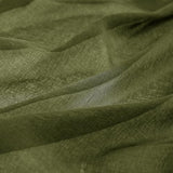 MIULEE 2 Panels Olive Green Semi Sheer Window Curtains Elegant Grommet Top Window Voile Drapes/Treatment Linen Textured Dark Green Panels for Bedroom Living Room (54X84 Inches)