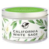 Sage Candles for Cleansing, Pure White Sage Candle 6 OZ- 35 Hour Burn Time, Aromatherapy Candle for Cleansing House Negative Energy Smudge Kit, Spiritual Meditation Housewarming Gifts