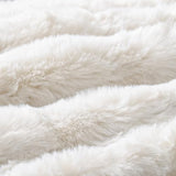 MADIZZ Pack of 2 Thick Plush Faux Wool Throw Pillow Covers Soft Boho Throw Pillows Luxurious Cushion Covers for Couch Sofa Bedroom Living Room Home Decor 18x18 Inch Cream