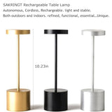 2 Pack Rechargeable Table Lamp, LED Cordless Table Lamp,5000mAh Battery Operated Portable Table Light,Dimming for Restaurant/Patio/Outdoor(Black)