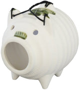 Banko Ware 08853 Mini Mosquito Repellent Incense, Pig, Mosquito Repellent Holder, Stand, White, Height 4.3 inches (11 cm), Made in Japan