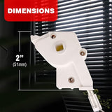 Amazing Drapery Hardware High Profile 2" Plastic Wand Tilter for Horizontal Blinds 2ct - Square Rod Compatible, Durable Control Mechanism