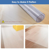 Vicwe Clear Runner Rug for Hallway, 2'x7' No Slip Waterproof Kitchen Standing Floor Mat, Vinyl Indoor Outdoor Entryway Runner Rug for Laundry, Living Room