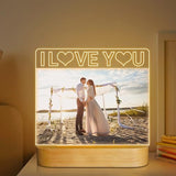 Light up Picture Frame, I Love You 4x6 Inches Acrylic Photo Frame with Night Light Desktop Decor Best Gifts for Lover Couple Wife Girl Friends Valentine's Day Anniversary Birthday Wedding Present