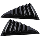 2PCS Fit for Chrysler 300C Sedan 2011-2021 Car Rear Window Quarter Louver Cover Exterior Side Vent Shutter Trim Scoop Accessories(Gloss Black)