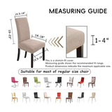 NORTHERN BROTHERS Dining Chair Covers Seat Parson Chair Slipcover for Dining Room Set of 4, Khaki