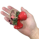 Tinsow 6 Pcs Red Christmas Bells, Tree Hanging Ornament Metal Jingle Bells for Christmas Holiday Decoration (6, Red)