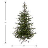 National Tree Company 7.5 ft Unlit Norwegian Spruce Artificial Christmas Tree, 1,325 Tips, Includes Stand, Green